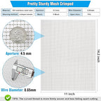Valchoose Upgraded 2Pack Mesh Screen Crimped 304, 5 Mesh 11 X 14.2 inch - Image 2