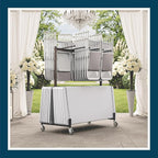 OEF Furnishings OEF42 Series Folding Table & Chair Cart, Heavy Duty Industrial - Image 12