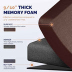 FEATOL Anti Fatigue Mat for Standing, 9/10 Extra Thick Ergonomic Standing Desk