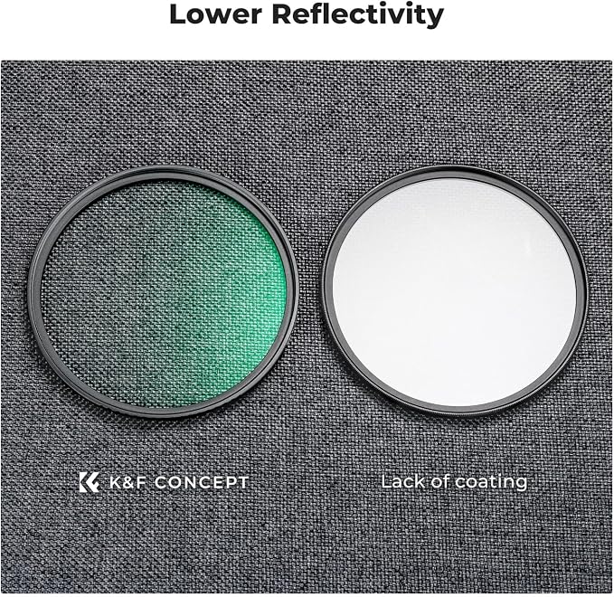 K&F CONCEPT 72mm Black Diffusion 1/4 & 1/8 Filters Kit Mist Cinematic Effect - Image 6