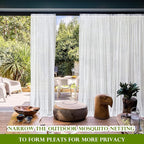 RYB HOME Outdoor Mosquito Net for Porch/Patio/Canopy/Gazebo - Image 7