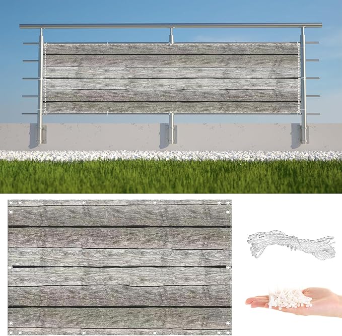 Privacy Screen Protector 3.6' x 49.2' Privacy Protection Weatherproof Patio by AYLFBFU