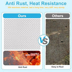 4 Pcs 13x9 20 Mesh 304 Stainless Steel Wire Mesh Sheet, Rustproof Metal Mesh - Image 6