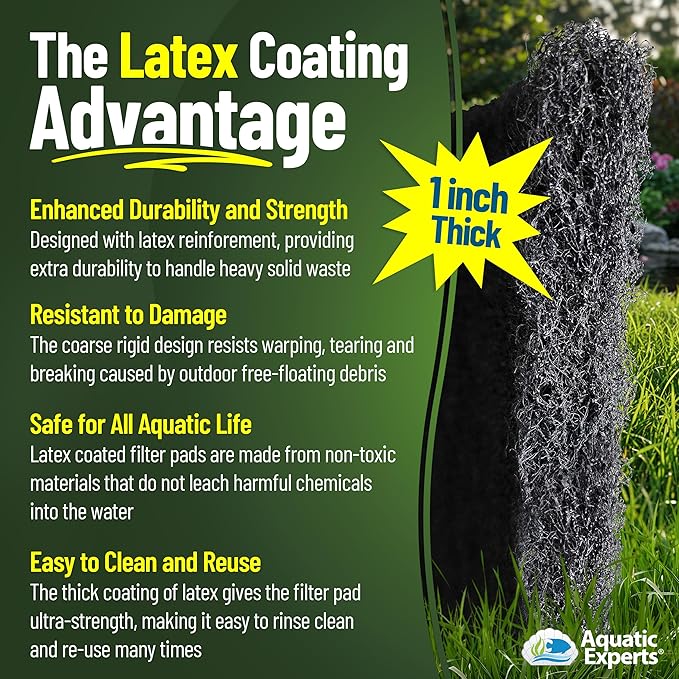 Aquatic Experts Classic Koi Pond Filter Pad COARSE – Bulk Roll Pond Filter Media - Image 3