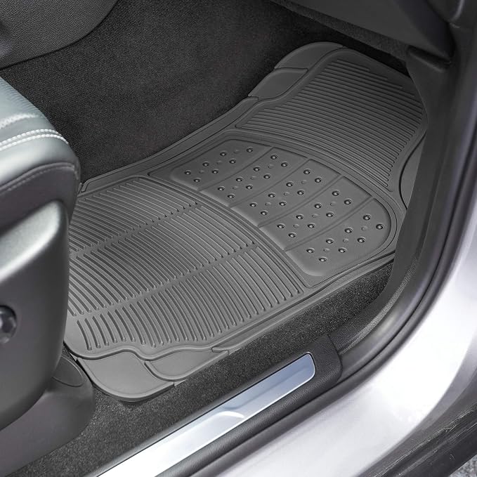 Amazon Basics Universal PVC Faux Rubber Car Floor Mats, All Weather Protection - Image 11