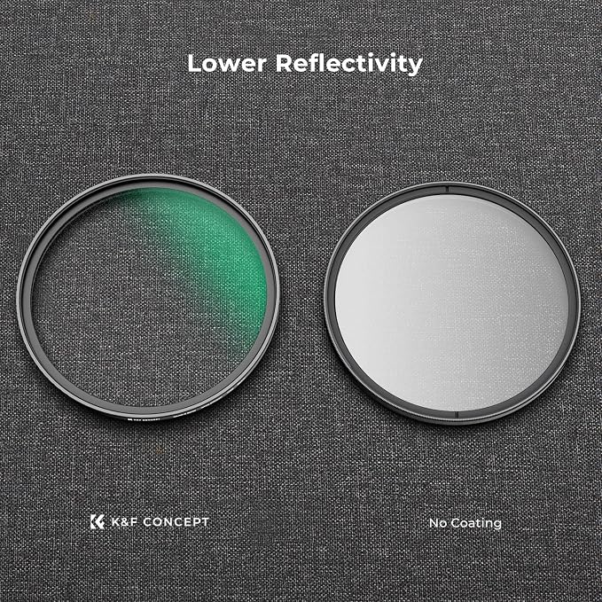 K&F CONCEPT 67mm White Mist 1/4 Filter, 18 Multi-Layer Coatings Dreamy Soft - Image 5