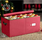 ZOBER Large Christmas Ornament Storage Box