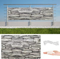 Privacy Screen Protector 3.3' x 3.3' UV Protection Weather-Resistant Patio by AYLFBFU