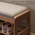 AQIMUELE Shoe Rack Bench, 2 Tiers Shoe Bench