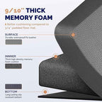 FEATOL Anti Fatigue Mat for Standing, 9/10 Extra Thick Ergonomic Standing Desk