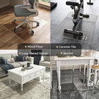 48“ x 36” Beveled Edge Glass Chair Mat - Image 9