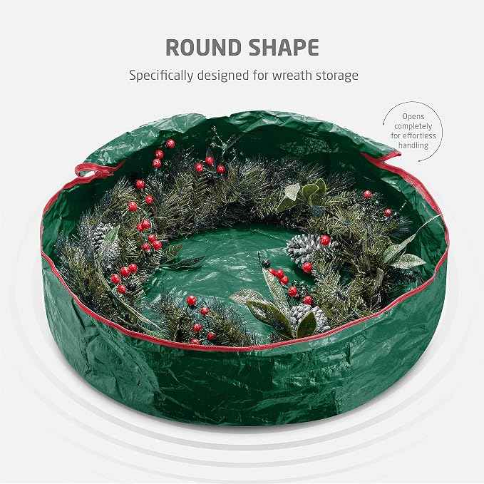 ZOBER Christmas Wreath Storage Container 30 Inch