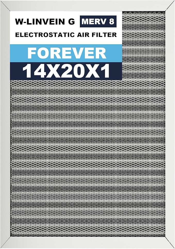 14x20x1 Reusable Air Filter, Electrostatic, Washable Lasts a Lifetime, Breathe by Betterlifeishere