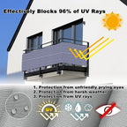 Fence Privacy Screen 3' x 3.3' UV Protection Weather Resistant Waterproof - Image 4