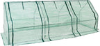 Sunnydaze Outdoor Portable Mini Cloche Greenhouse with 3 Zipper Doors