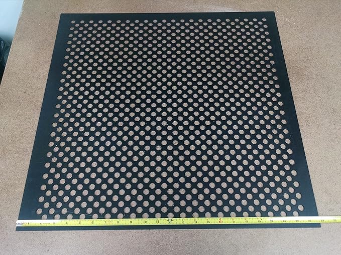 2'x2' Black Plastic Perforated Tile, 2 Pack - Image 7
