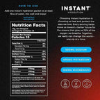 Instant Hydration Electrolytes Powder Packets