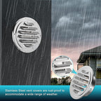 Stainless Steel Soffit Vents 4 Inch, HG Power Round Vent Cover - Image 4