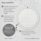 Vent Systems 6" Inch White Soffit Vent Cover - Image 4