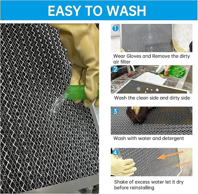 UBeesize 20x20x4 Reusable Electrostatic Air Filter HVAC AC Furnace Filter - Image 6