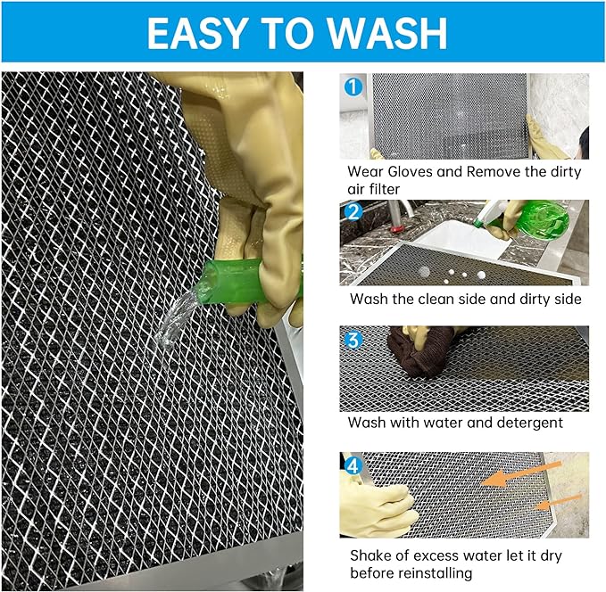 UBeesize 16x25x5 Reusable Electrostatic Air Filter HVAC AC Furnace Filter - Image 7