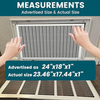 24x18x1 Air Filter-MERV 8, Washable & Reusable Electrostatic Air Filter - Image 4