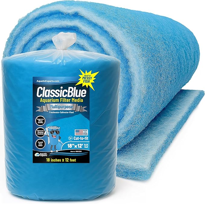 Aquatic Experts Classic Bonded Aquarium Filter Pad -18 Inches by 12 Feet by .75 by AquaticExperts