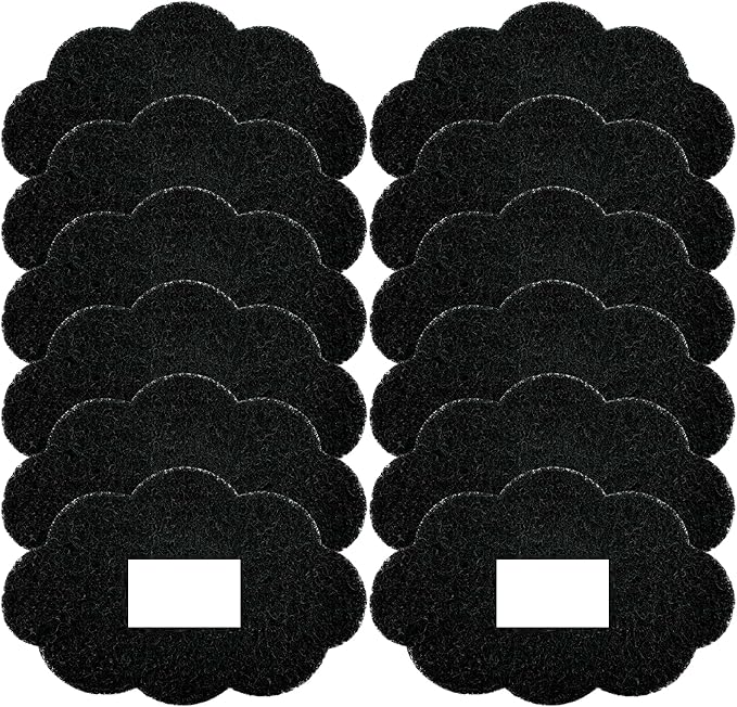 12-Pack Universal Stick-on Trash Can Odor Absorbing Filters, Activated Charcoal by Home