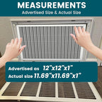 12x12x1 Air Filter-MERV 8, Washable & Reusable Electrostatic Air Filter - Image 4