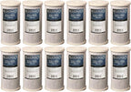 Bluonics Carbon Block Water Filters 12 pcs 4.5" x 10" Cartridges by BLUONICS