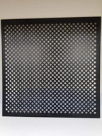2'x2' Black Plastic Perforated Tile, 5 Pack, - Image 3