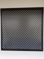 2'x2' Black Plastic Perforated Tile, 2 Pack - Image 3