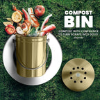 Utopia Kitchen Compost Bin for Kitchen Countertop - Image 2