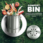 Utopia Kitchen Compost Bin for Kitchen Countertop, 1 Gallon Compost Bucket for - Image 2